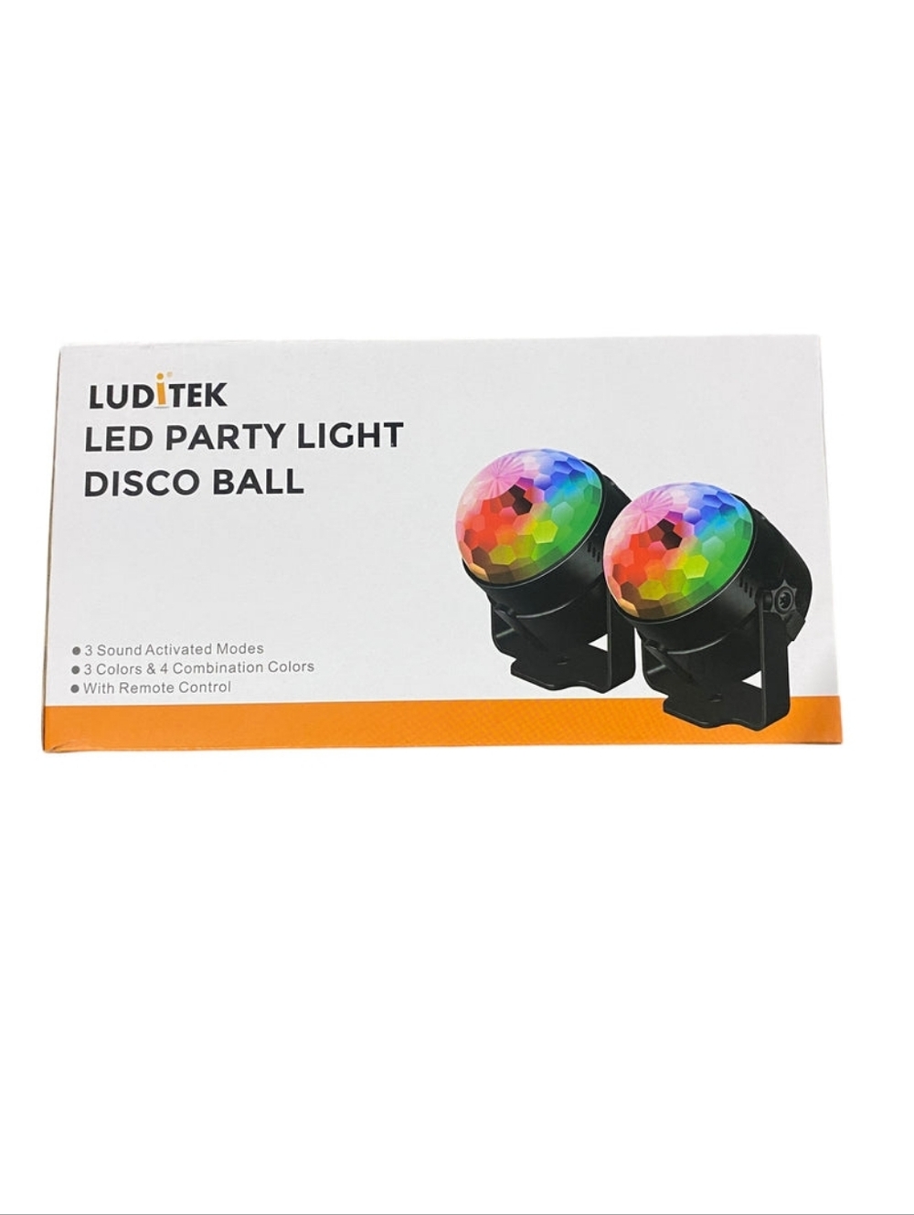 Luditek, 2-Pack, Sound Activated, Party Lights, Remote Control, Dj Lighting